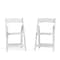 Flash Furniture HERCULES Series White Wood Folding Chair with Vinyl Padded Seat, PK2 2-XF-2901-WH-WOOD-GG - alternate 1